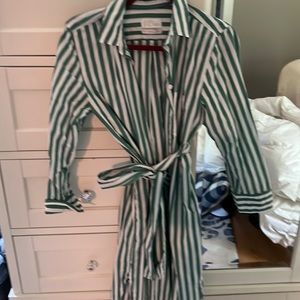 Jcrew striped shirt dress